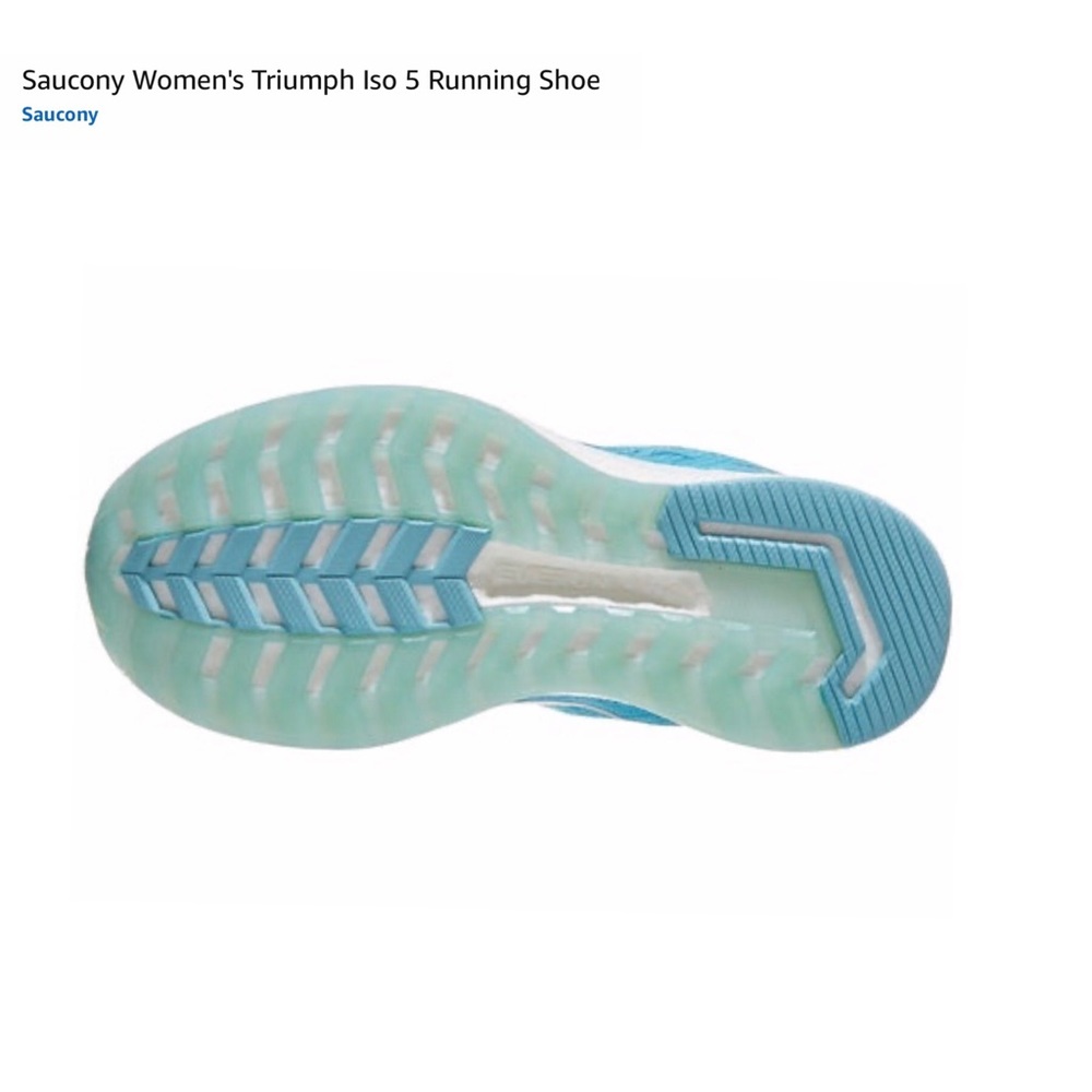 Saucony Women’s Triumph ISO 5 Running Shoes Blue - Picture 6 of 13